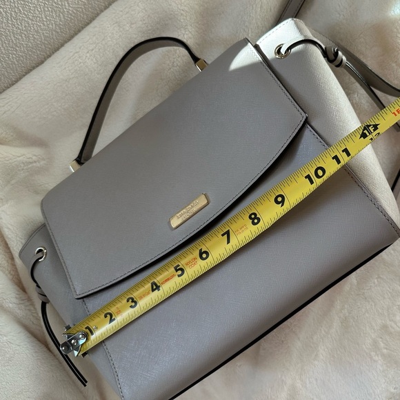 Kate Spade Beige Saffiano Texture Satchel - Picture 8 of 10